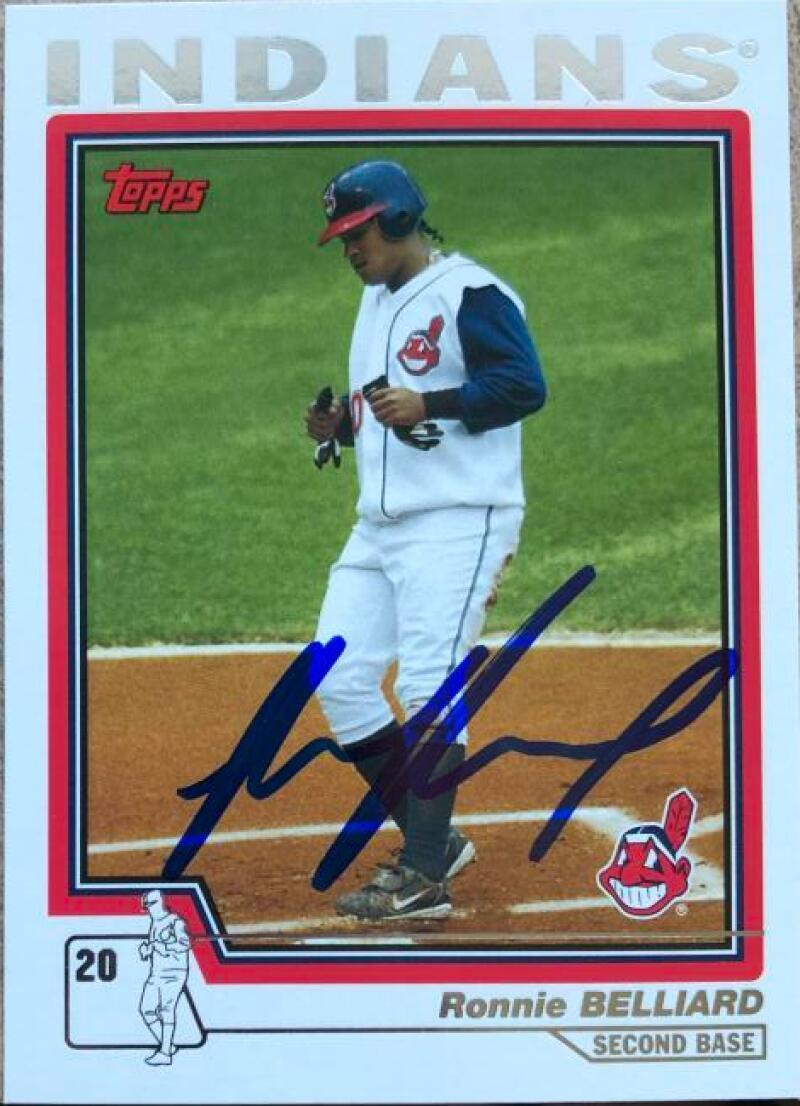 Ronnie Belliard Signed 2004 Topps Baseball Card - Cleveland Indians - PastPros