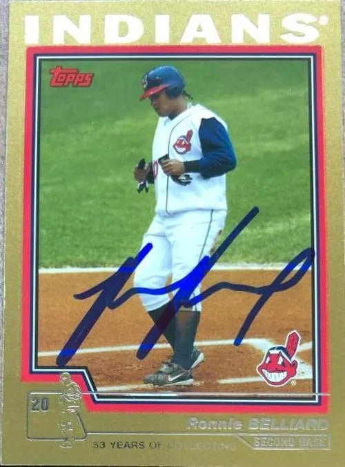 Ronnie Belliard Signed 2004 Topps Gold Baseball Card - Cleveland Indians
