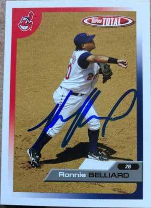 Ronnie Belliard Signed 2005 Topps Total Baseball Card - Cleveland Indians - PastPros