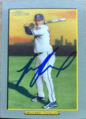 Ronnie Belliard Signed 2005 Topps Turkey Red Baseball Card - Cleveland Indians