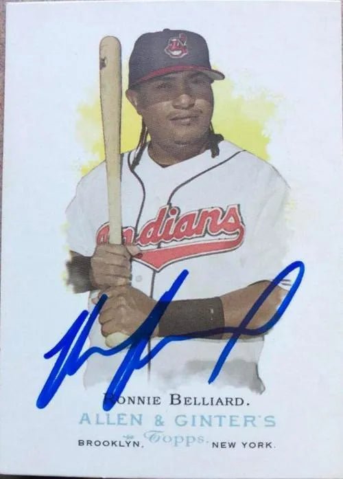 Ronnie Belliard Signed 2006 Allen & Ginter Baseball Card - Cleveland Indians