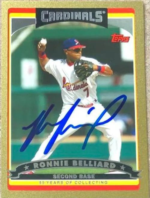 Ronnie Belliard Signed 2006 Topps (Gold) Baseball Card - St Louis Cardinals