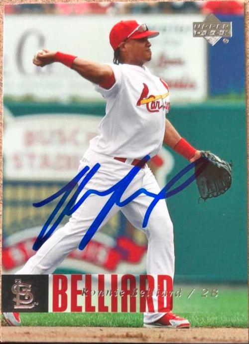 Ronnie Belliard Signed 2006 Upper Deck Baseball Card - St Louis Cardinals - PastPros