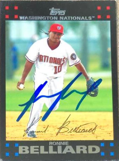Ronnie Belliard Signed 2007 Topps Baseball Card - Washington Nationals - PastPros