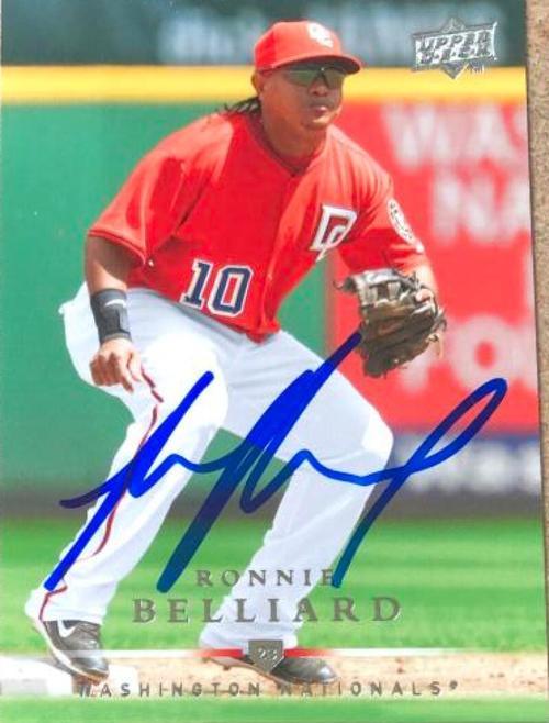Ronnie Belliard Signed 2008 Upper Deck Baseball Card - Washington Nationals - PastPros
