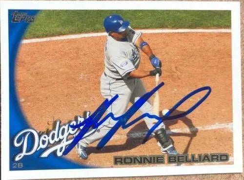 Ronnie Belliard Signed 2010 Topps Baseball Card - Los Angeles Dodgers