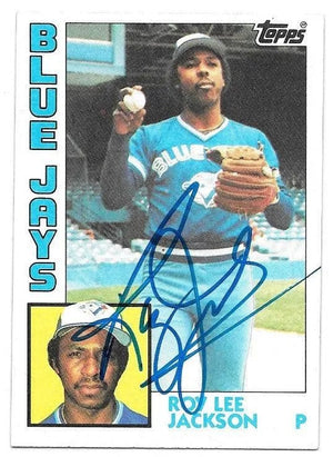 Roy Lee Jackson Signed 1984 Topps Baseball Card - Toronto Blue Jays