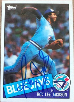 Roy Lee Jackson Signed 1985 Topps Baseball Card - Toronto Blue Jays