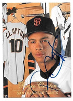 Royce Clayton Signed 1994 Studio Baseball Card - San Francisco Giants