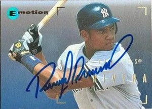 Ruben Rivera Signed 1995 Skybox E-Motion Baseball Card - New York Yankees
