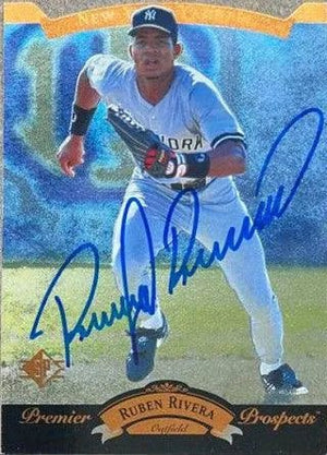 Ruben Rivera Signed 1995 SP Baseball Card - New York Yankees