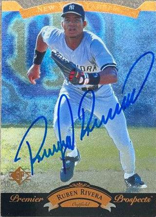 Ruben Rivera Signed 1995 SP Baseball Card - New York Yankees - PastPros