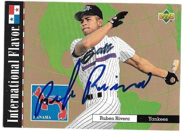 Ruben Rivera Signed 1995 Upper Deck Minors Baseball Card - New York Yankees