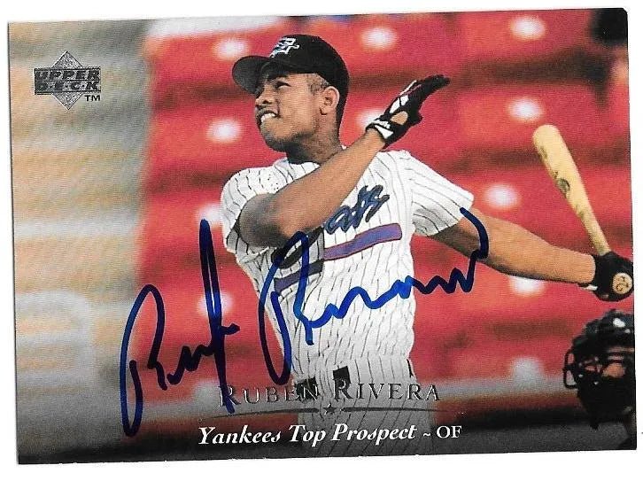 Ruben Rivera Signed 1995 Upper Deck Minors Baseball Card - New York Yankees