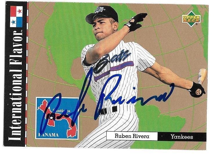 Ruben Rivera Signed 1995 Upper Deck Minors Baseball Card - New York Yankees - PastPros