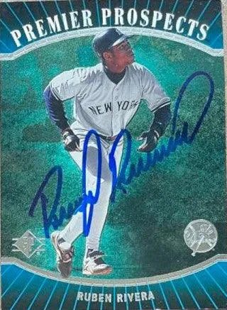 Ruben Rivera Signed 1996 SP Baseball Card - New York Yankees