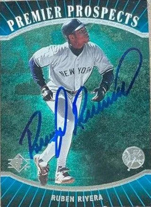Ruben Rivera Signed 1996 SP Baseball Card - New York Yankees