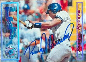 Ruben Rivera Signed 1996 Stadium Club Baseball Card - New York Yankees - PastPros