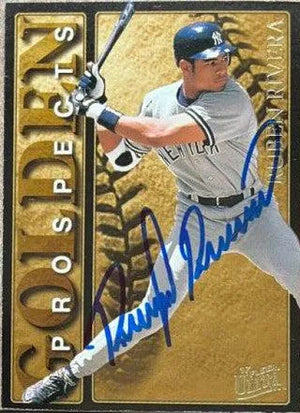 Ruben Rivera Signed 1997 Fleer Ultra Baseball Card - New York Yankees - PastPros