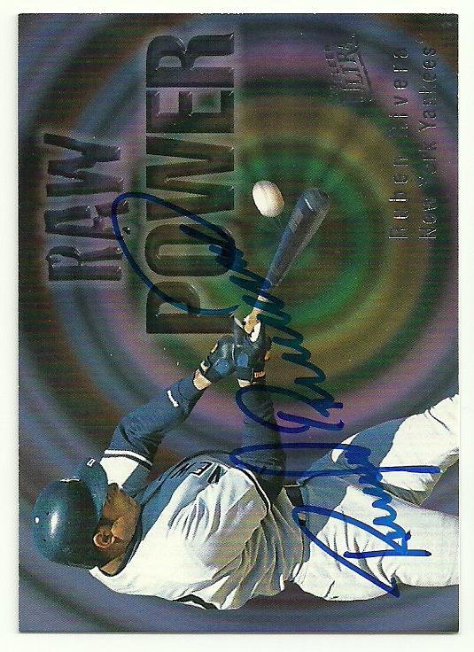 Ruben Rivera Signed 1997 Fleer Ultra Baseball Card - New York Yankees - PastPros