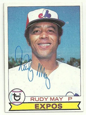 Rudy May Signed 1979 Topps Baseball Card - Montreal Expos