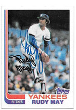 Rudy May Signed 1982 Topps Baseball Card - New York Yankees - PastPros