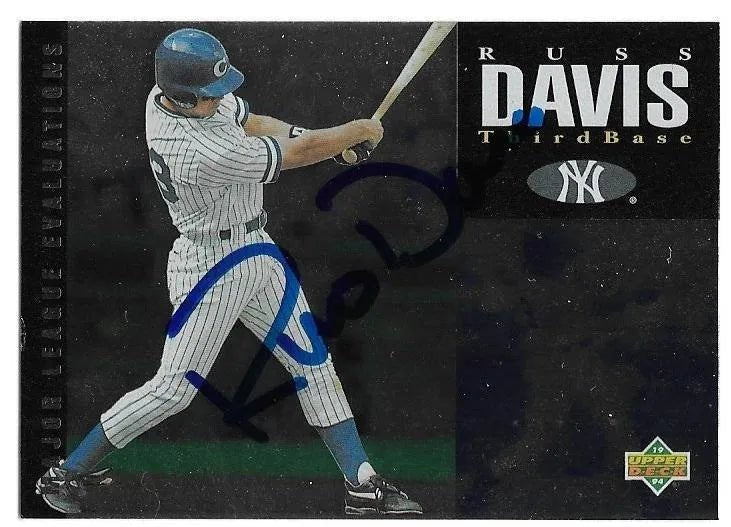 Russ Davis Signed 1994 Upper Deck Minors Baseball Card - New York Yankees