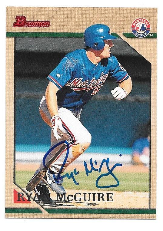 Ryan McGuire Signed 1996 Bowman Baseball Card - Montreal Expos - PastPros