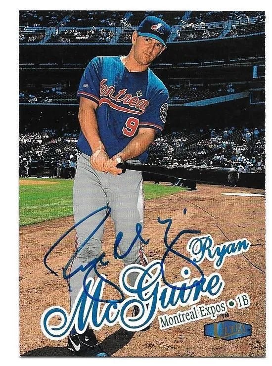 Ryan McGuire Signed 1998 Ultra Baseball Card - Montreal Expos