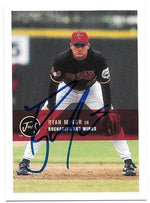 Ryan Minor Signed 2000 Just Baseball Card - Rochester Red Wings