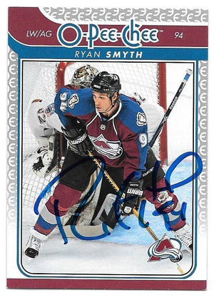 Ryan Smyth Signed 2009-10 O-Pee-Chee Hockey Card - Colorado Avalanche - PastPros