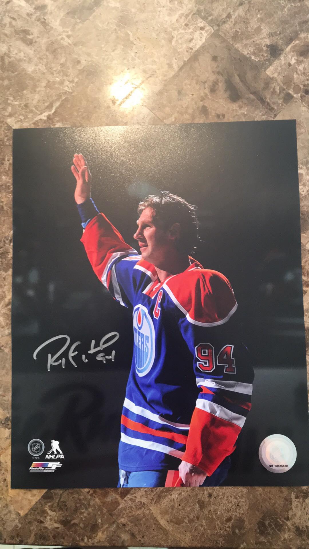 Ryan Smyth Signed 8x10 Color Photo - Edmonton Oilers - PastPros