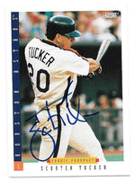 Scooter Tucker Signed 1993 Score Baseball Card - Houston Astros - PastPros