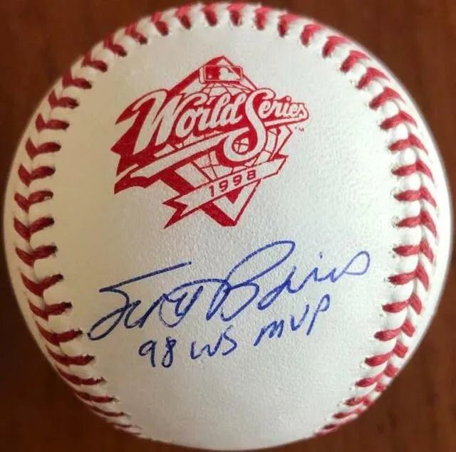 Scott Brosius Signed 1998 World Series Baseball w/98 WS MVP Inscription