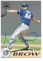 Scott Brow Signed 1995 Pacific Baseball Card - Toronto Blue Jays
