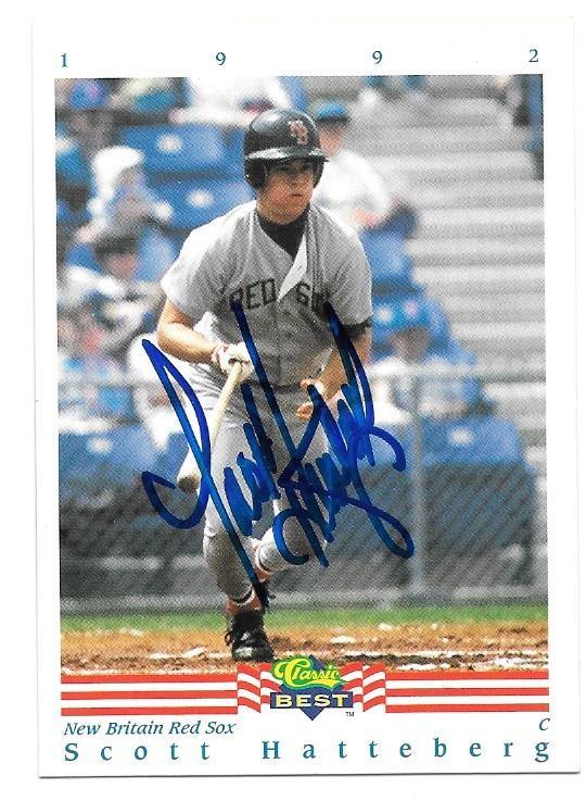 Scott Hatteberg Signed 1992 Classic Best Baseball Card - PastPros