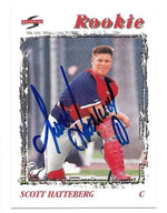 Scott Hatteberg Signed 1996 Score Baseball Card - Boston Red Sox