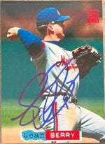 Sean Berry Signed 1994 Stadium Club Baseball Card - Montreal Expos