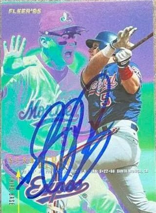 Sean Berry Signed 1995 Fleer Baseball Card - Montreal Expos