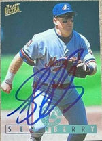 Sean Berry Signed 1995 Fleer Ultra Baseball Card - Montreal Expos