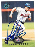 Sean Berry Signed 1995 Stadium Club Baseball Card - Montreal Expos