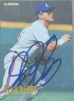 Sean Berry Signed 1996 Fleer Baseball Card - Montreal Expos