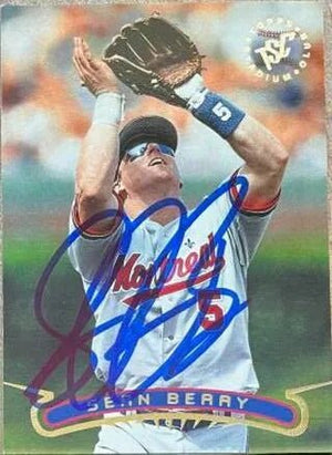 Sean Berry Signed 1996 Stadium Club Baseball Card - Montreal Expos