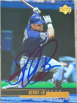 Sean Berry Signed 2000 Upper Deck Baseball Card - Milwaukee Brewers - PastPros