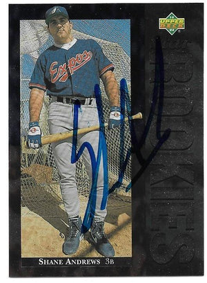 Shane Andews Signed 1994 Upper Deck Baseball Card - Montreal Expos - PastPros