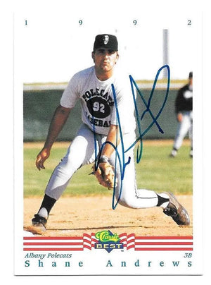 Shane Andrews Signed 1992 Classic Best Baseball Card - PastPros