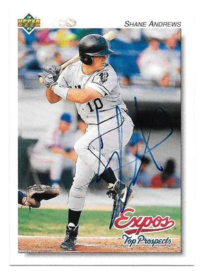 Shane Andrews Signed 1992 Upper Deck Minors Baseball Card - Montreal Expos