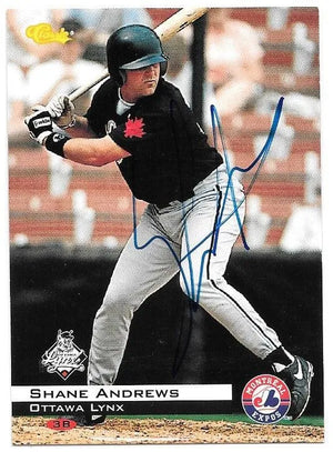 Shane Andrews Signed 1994 Classic Baseball Card - Ottawa Lynx - PastPros