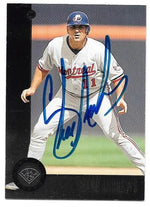 Shane Andrews Signed 1996 Leaf Baseball Card - Montreal Expos