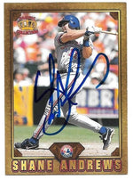 Shane Andrews Signed 1997 Pacific Prisms - Gems of the Diamond Baseball Card - Montreal Expos